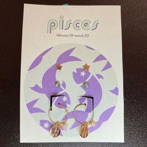 Urban Outfitters Zodiac Earrings Set